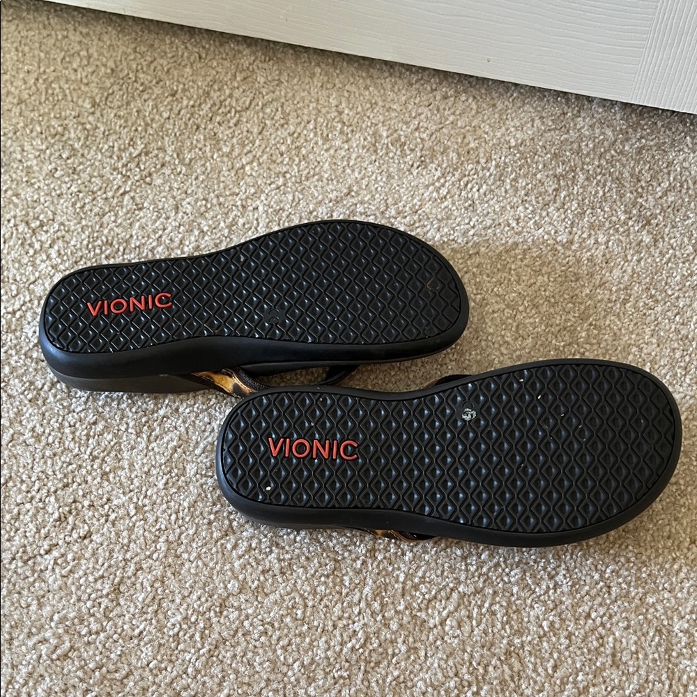 Vionic Leopard Print Sandals - image 3